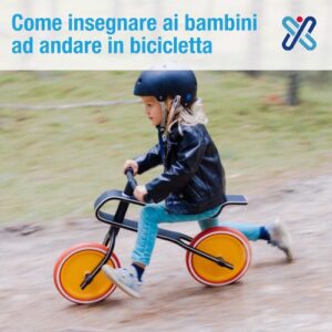 insegnare ai bambini ad andare in bici